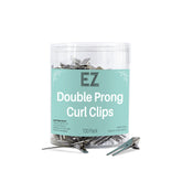 EZ ESSENTIALS DOUBLE PRONG CURL CLIPS - 100 PACK